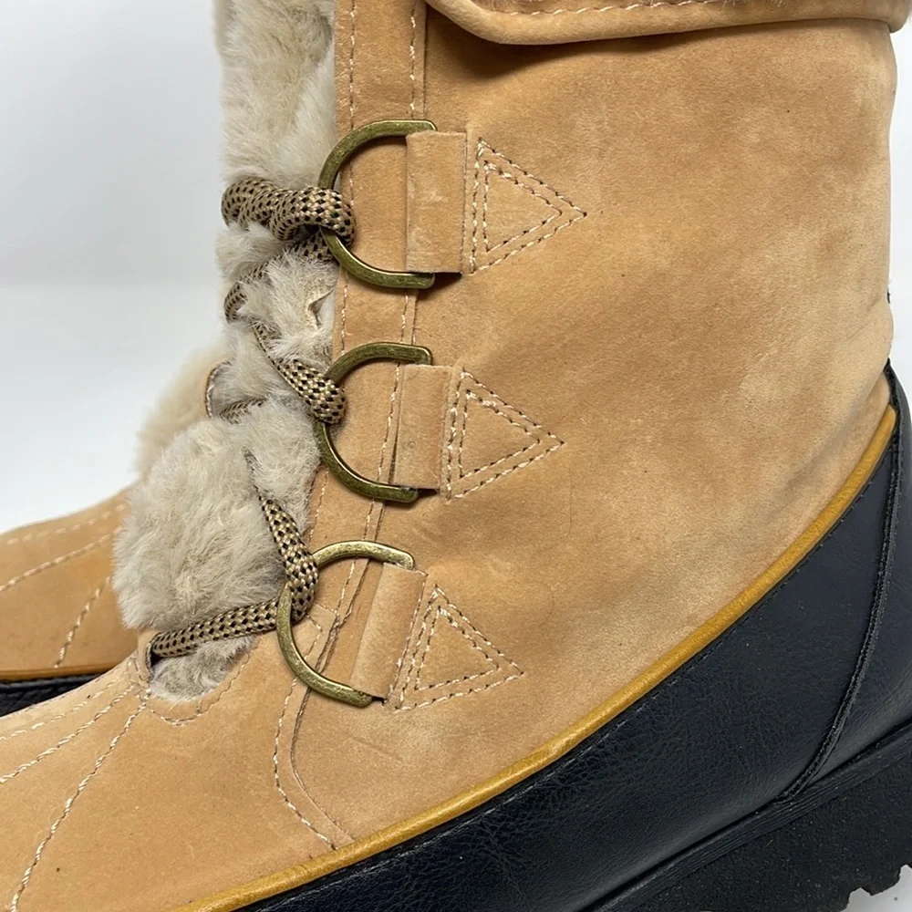 EUC/Like New JBU Memory Foam By Jambu Northgate Waterproof Faux Fur Boots SZ9M